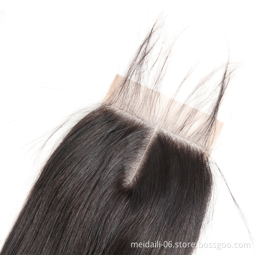 dropshipping cheap wholesale price 3 peruvian straight human hair bundles with closure